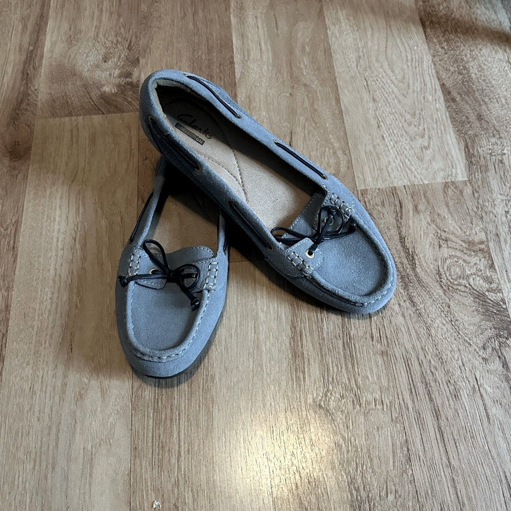 Clark’s suede shoes